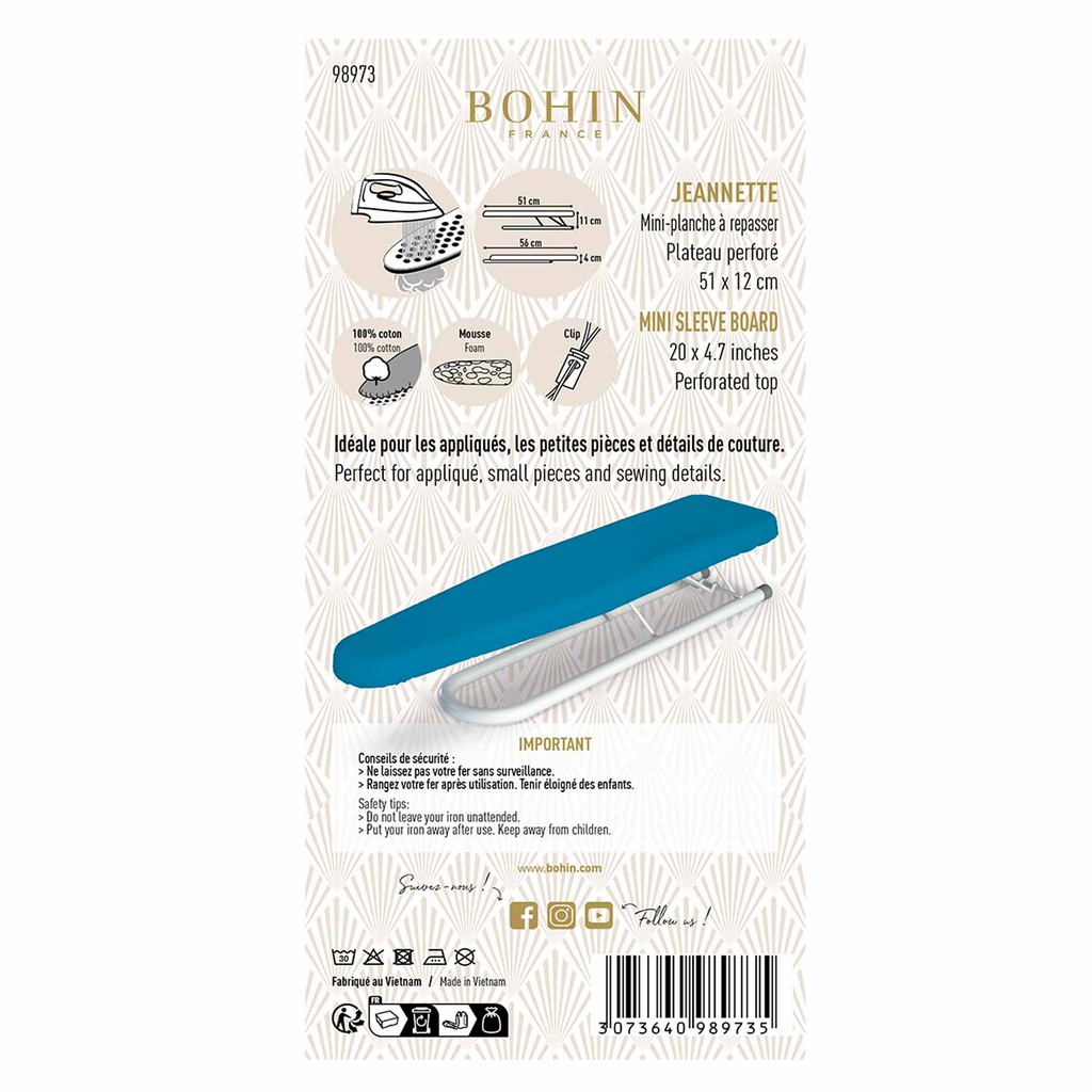 Mini iron board  Boutique Bohin Pro