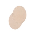 Sew-on oval leather repair patches