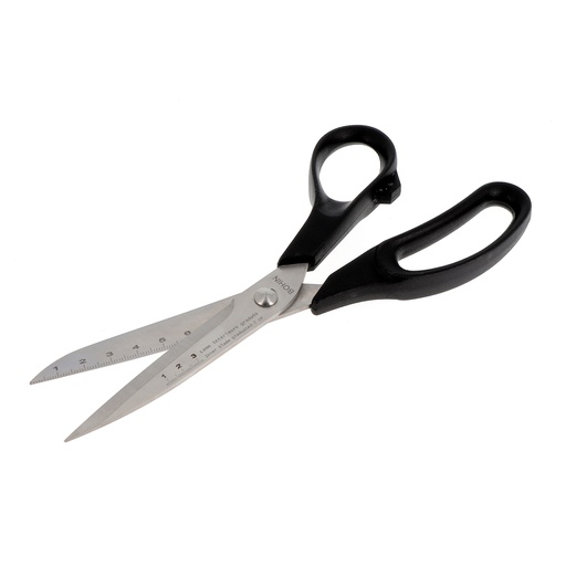 Graduated blade scissors