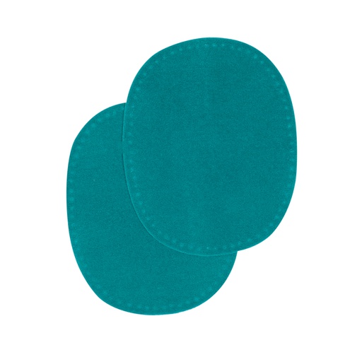 Sew-on colored oval repair patches