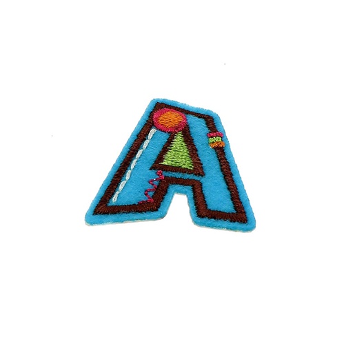 « Fun letters » iron on patch alphabet letters
