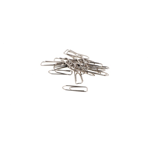 Nickel plated paper clips