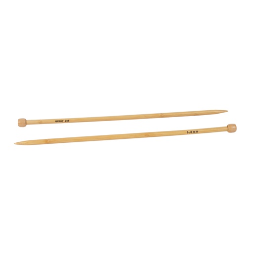 Aiguille à tricoter en bambou - 35 cm