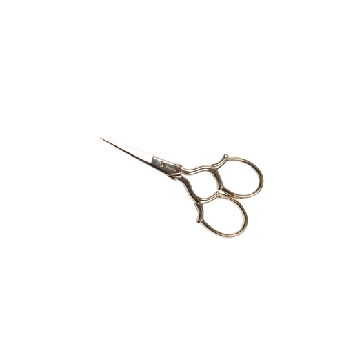 [W24312] Large curied handles embroidery scissors